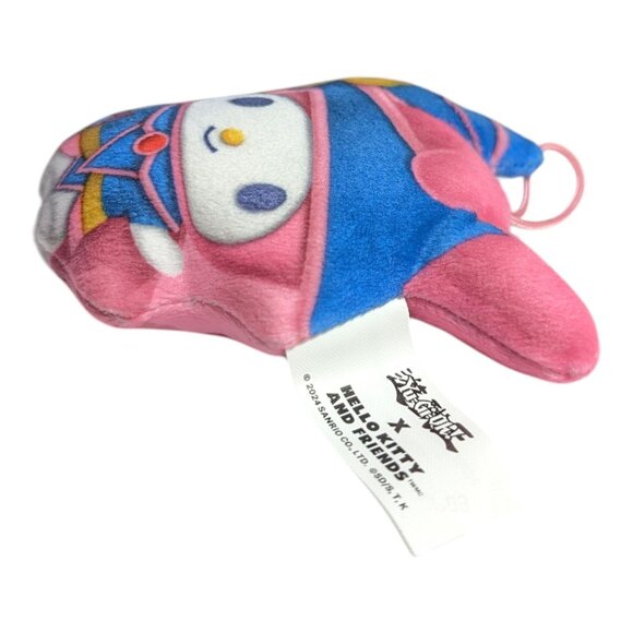 Sanrio Hello Kitty x Yu-Gi-Oh My Melody Dark Magician Girl Plush Keychain - Picture 3 of 6
